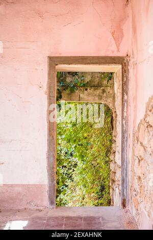 Ein veralttes Gebäude auf Sardinien Stockfoto