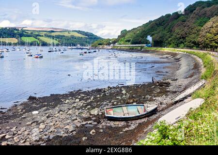 England, Devon, LNER A4 Pacific 'Bittern' auf dem Weg zum Torbay Express nach Kingswear mit der Dartmouth Steam Railway Stockfoto