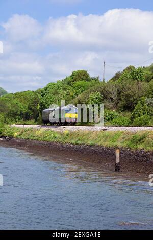 England, Devon, BR Class 25 Diesellokomotive Nr. D7535 'Mercury' bei Kingswear auf der Dartmouth Steam Railway Stockfoto