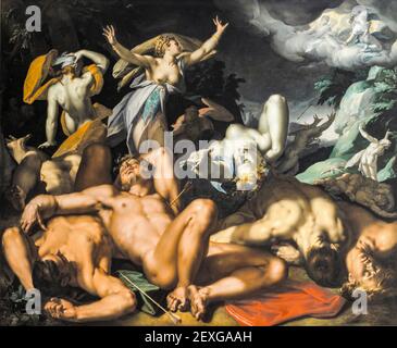 Abraham Bloemaert 1566-1651 Apollo- und Diana-Gemälde Stockfoto