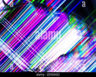 Abstrakte Neon-Linien Stockfoto