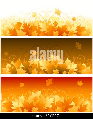 Dekorative wirbelnden Herbst design Stockfoto