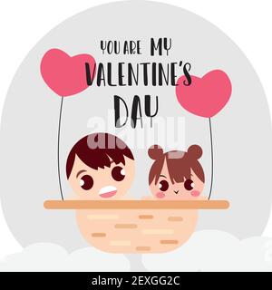 Happy Valentines Tag Karte Stock Vektor