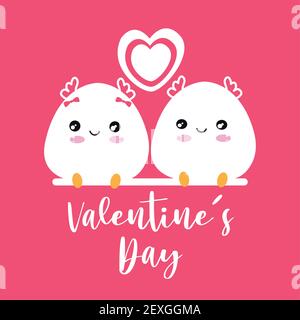 Happy Valentines Tag Karte Stock Vektor
