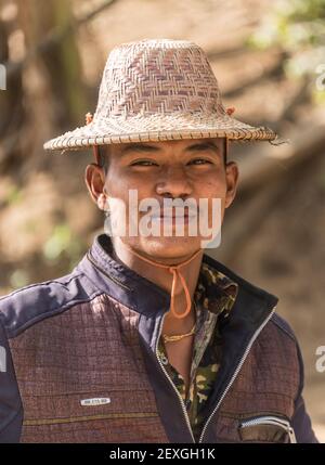 Portrait der Dorfbewohner, Myanmar Stockfoto