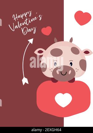 Happy Valentines Tag Karte Stock Vektor