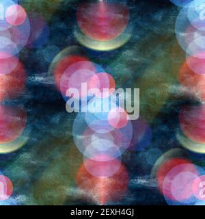 Sonnenlicht Makro blau Flecken Aquarell nahtlose Textur Farbe wal Stockfoto