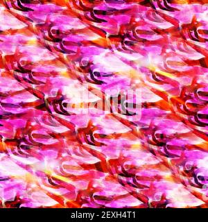 Tapete Kunst Bild Aquarell nahtlose lila rosa Hintergrund Stockfoto