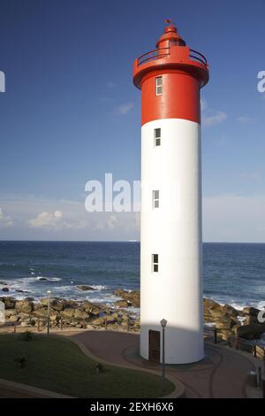 Umhlanga Rocks Leuchtturm Stockfoto