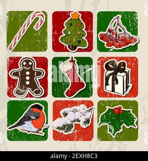 Weihnachten-Plakat. Stockfoto