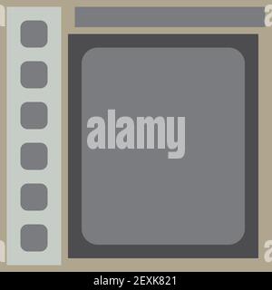 Ein abstraktes, neutrales Graustufen-Block-Textfeld-Layout-Hintergrundbild. Stock Vektor