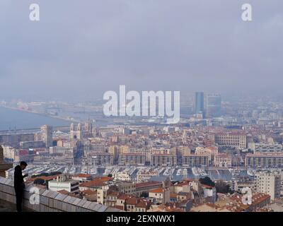 Blick auf die Straße von Marseille in Frankreich. Sud d era France région PACA Stockfoto