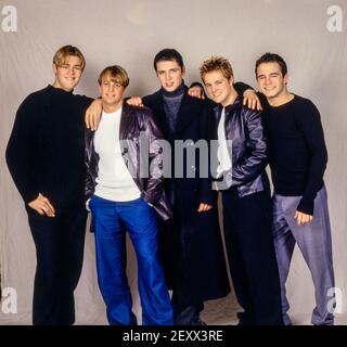 HILVERSUM, NIEDERLANDE - 03. MÄRZ 1999: Irische Boyband Westlife am Anfang ihrer Carreer. Stockfoto