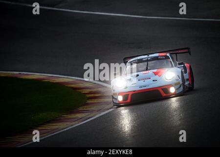 12 Campbell Matt (aus), Pilet Patrick (Fra), Jaminet Mathieu (Fra), GPX Racing, Porsche 911 GT3-R, Aktion während der 2020 24 Stunden von Spa, 3rd Runde des GT World Challenge Europe Endurance Cup und der Internationalen GT Challenge vom 22. Bis 25. Oktober 2020 auf dem Circuit de Spa-Francorchamps, in Stavelot, Belgien - Foto Thomas Fenetre / DPPI Stockfoto