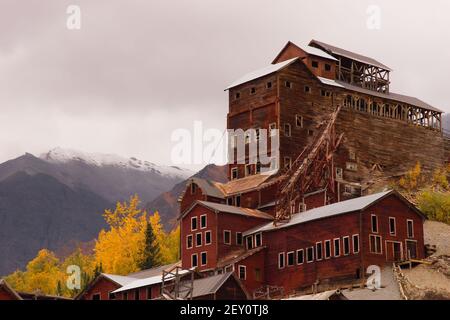 Wrangell St. Elias Kennecott Minen Konzentration Mühle Alaska Wildnis Stockfoto