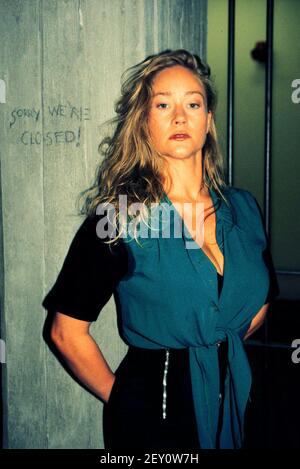 KRISTIANE KUPFER, 1998, als Dagmar in der RTL TV Serie: Hinter Gittern - der Frauenknast. KRISTIANE KUPFER, 1998, spielt Dagmar in der RTL-Fernsehserie hinter Gittern - der Frauenknast. Stockfoto