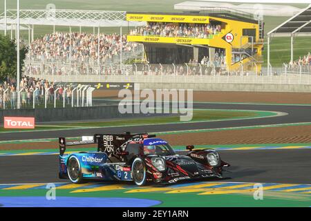 02 Gustavo Menezes (usa), Bruno Senna (BH), Petar Brljak (hrv), Dawid Mroczek (pol), Rebellion Williams eSport, Oreca 07 LMP2, Aktion während der 24 Stunden von Le Mans Virtual, 24 Heures du Mans Virtuelles, sim-Rennen, vom 12. Bis 14. Juni 2020 laufen auf der rFactor 2 Plattform - Foto Clément Marin / DPPI Stockfoto