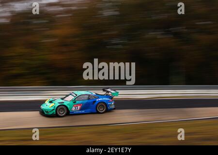 33 Engelhart Christian (ger), Muller Sven (ger), Preining Thomas (pol), Werner Dirk (ger), Falken Motorsports, Porsche 911 GT3 R, Aktion während der 2020 24 Stunden Nürburgring, auf der Nürburgring Nordschleife, vom 24. Bis 27. September 2020 in Nurburg, Deutschland - Foto Joao Filipe / DPPI Stockfoto