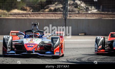 64 DAMBROSIO Jerome (bel), Spark-Mahindra Mahindra M6Electro, Mahindra Rennen, Aktion während des Marrakesch E-Prix 2020, 5th Runde der Formel E Meisterschaft 2019-20, auf dem Circuit International Automobile Moulay El Hassan vom 28. Bis 29. Februar in Marrakesch, Marokko - Foto Clément Luck / DPPI Stockfoto