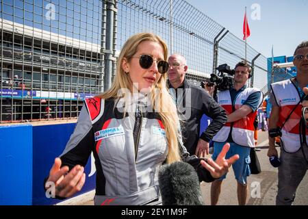 Ellie Goulding, Sängerin Grille de depart Startaufstellung während des Marrakesch E-Prix 2020, 5th Lauf der Formel-E-Meisterschaft 2019-20, auf dem Circuit International Automobile Moulay El Hassan vom 28. Bis 29. Februar, in Marrakesch, Marokko - Foto Germain Hazard / DPPI Stockfoto