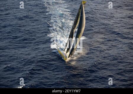 Louis Burton (Fra) segelt auf dem Imoca Bureau Vallée 2 während der Vendée Globe 2020-2021, Ausgabe 9th des Solo Nonstop-Weltjahrennens, am 15. Januar 2021 ab nach Recife, Brasilien - Foto Newman Homrich/ DPPI Stockfoto