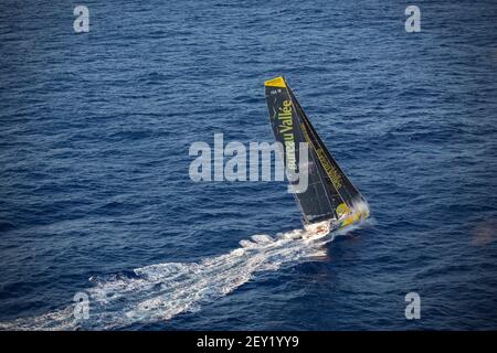 Louis Burton (Fra) segelt auf dem Imoca Bureau Vallée 2 während der Vendée Globe 2020-2021, Ausgabe 9th des Solo Nonstop-Weltjahrennens, am 15. Januar 2021 ab nach Recife, Brasilien - Foto Newman Homrich/ DPPI Stockfoto