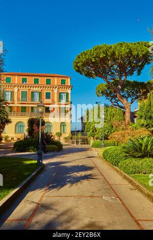 Sorrento ist eines der teuersten Resorts. Wunderschöne Aussicht Stockfoto