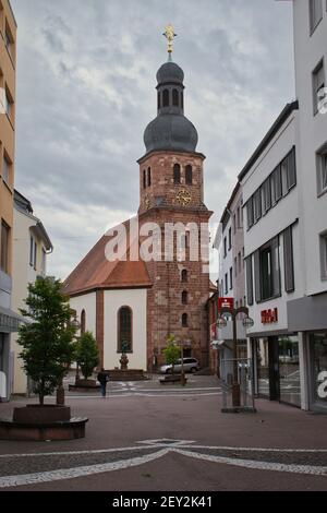 Lutherkirche, Lutherkirche, in Pirmasens, Deutschland. Stockfoto