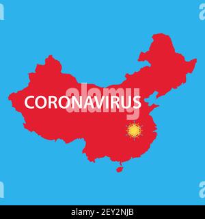 Coronavirus-Symbol, 2019-NCoV Stock Vektor