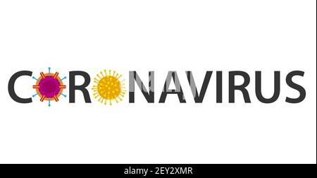 Coronavirus-Symbol, 2019-NCoV-Roman Stock Vektor