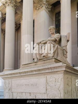 Außenansicht des Nationalarchivs in Washington DC Stockfoto