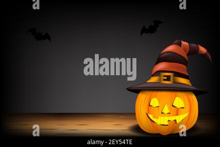 3D Illustration von halloween Kürbis Stockfoto