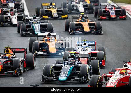 02 Ticktum Daniel (gbr), Staudämme, Dallara F2 2018, Aktion während der 3rd Runde der 2020 FIA Formel 2 Meisterschaft vom 17. Bis 19. Juli 2020 auf dem Hungaroring, in Budapest, Ungarn - Foto Antonin Vincent / DPPI Stockfoto