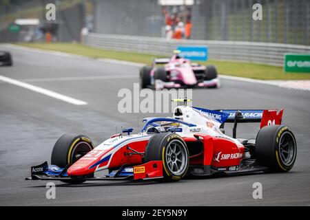 21 Shwartzman Robert (rus), Prema Racing, Dallara F2 2018, Aktion während der 3rd Runde der 2020 FIA Formel 2 Meisterschaft vom 17. Bis 19. Juli 2020 auf dem Hungaroring, in Budapest, Ungarn - Foto Antonin Vincent / DPPI Stockfoto