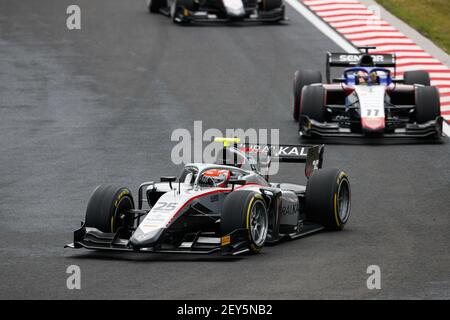 25 Ghiotto Luca (ita), Hitech Grand Prix, Dallara F2 2018, Aktion während des 3rd. Rennens der FIA Formel 2 Meisterschaft 17 vom 19. Bis 2020. Juli 2020 auf dem Hungaroring, in Budapest, Ungarn - Foto Antonin Vincent / DPPI Stockfoto