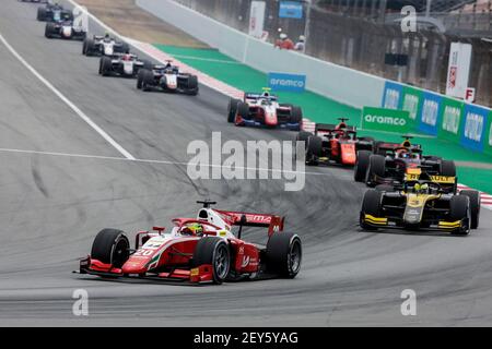 20 Schumacher Mick (ger), Prema Racing, Dallara F2 2018, Aktion während der 6th Runde der 2020 FIA Formel 2 Meisterschaft vom 14. Bis 16. August 2020 auf dem Circuit de Barcelona-Catalunya, in Montmelo, bei Barcelona, Spanien - Foto Xavi Bonilla / DPPI Stockfoto