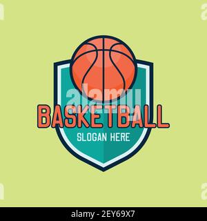 Basket Ball Logo mit Text Platz für Ihre Slogan Tag Linie, Vektor-Illustration Stock Vektor