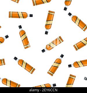 Flasche Bourbon whiskey Stock Vektor