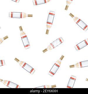 Flasche Alkohol Wodka Stock Vektor