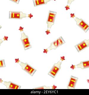 Flasche Alkohol von Tequila Stock Vektor