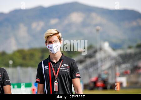 Pourchaire Theo (Fra), ART Grand Prix, Dallara F3 2019, Portrait, Ambiente während des 9th. Rennens der FIA Formel 3 Meisterschaft 2020 vom 11. Bis 13. September 2020 auf dem Autodromo Internazionale del Mugello, in Scarperia e San Piero, bei Florenz, Italien - Foto Florent Gooden / DPPI Stockfoto