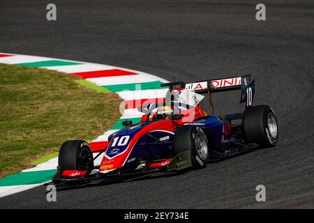 10 Zendeli Lirim (ger), Trident, Dallara F3 2019, Aktion während des 9th. Laufs der FIA Formel 3 Meisterschaft 2020 vom 11. Bis 13. September 2020 auf dem Autodromo Internazionale del Mugello, in Scarperia e San Piero, bei Florenz, Italien - Foto Florent Gooden / DPPI Stockfoto