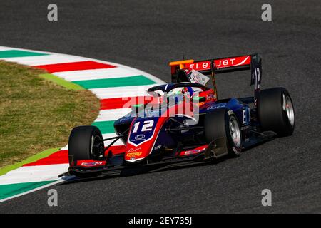 12 Caldwell Olli (gbr), Trident, Dallara F3 2019, Aktion während des 9th. Rennens der FIA Formel 3 Meisterschaft 11 vom 13. Bis 2020. September 2020 auf dem Autodromo Internazionale del Mugello, in Scarperia e San Piero, bei Florenz, Italien - Foto Florent Gooden / DPPI Stockfoto