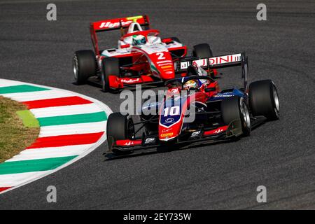 10 Zendeli Lirim (ger), Trident, Dallara F3 2019, Aktion während des 9th. Laufs der FIA Formel 3 Meisterschaft 2020 vom 11. Bis 13. September 2020 auf dem Autodromo Internazionale del Mugello, in Scarperia e San Piero, bei Florenz, Italien - Foto Florent Gooden / DPPI Stockfoto