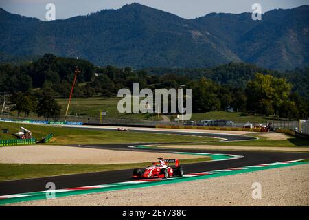 01 Piastri Oscar (aus), Prema Racing, Dallara F3 2019, Aktion während der 9th Runde der 2020 FIA Formel 3 Meisterschaft vom 11. Bis 13. September 2020 auf dem Autodromo Internazionale del Mugello, in Scarperia e San Piero, bei Florenz, Italien - Foto Florent Gooden / DPPI Stockfoto