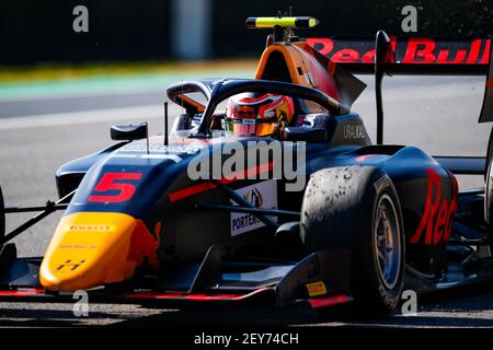 05 Lawson Liam (nzl), Hitech Grand Prix, Dallara F3 2019, Aktion während der 9th Runde der FIA Formel 3 Meisterschaft 11 vom 13. Bis 2020. September 2020 auf dem Autodromo Internazionale del Mugello, in Scarperia e San Piero, bei Florenz, Italien - Foto Florent Gooden / DPPI Stockfoto
