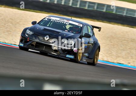 34 Comte Aurelien (Fra), Vukovic Motorsport, Renault Megane RS, Aktion beim FIA WTCR-Rennen 2020 der Slowakei, 3rd Runde des FIA World Touring Car Cup 2020, auf dem Automotodrom Slovakia Ring, vom 9. Bis 11. Oktober 2020 in Orechova Poton, Slowakei - Foto David Noels / DPPI Stockfoto