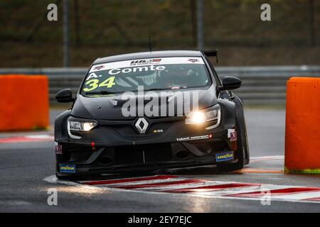 34 COMTE Aurelien (Fra), Vukovic Motorsport, Renault Megane RS, Aktion beim FIA WTCR-Rennen 2020 in Ungarn, 4th Runde des FIA World Touring Car Cup 2020, auf dem Hungaroring, vom 16. Bis 18. Oktober 2020 in Mogyoród, bei Budapest, Ungarn - Foto Xavi Bonilla / DPPI Stockfoto