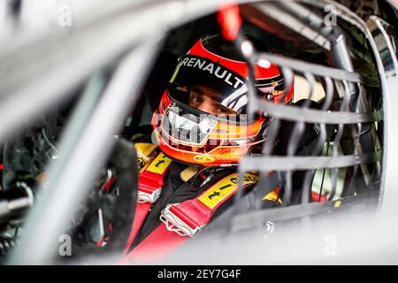 COMTE Aurelien (Fra), Vukovic Motorsport, Renault Megane RS, Portrait während des FIA WTCR Race 2020 in Ungarn, 4th Runde des FIA World Touring Car Cup 2020, auf dem Hungaroring, vom 16. Bis 18. Oktober 2020 in Mogyoród, bei Budapest, Ungarn - Foto Xavi Bonilla / DPPI Stockfoto