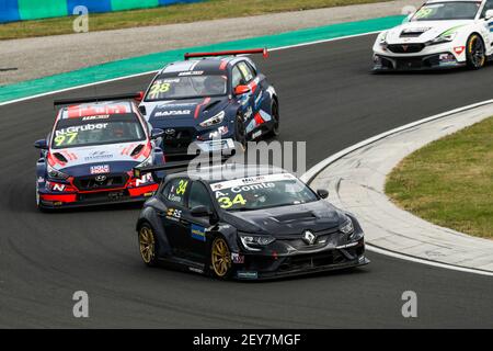 34 COMTE Aurelien (Fra), Vukovic Motorsport, Renault Megane RS, Aktion beim FIA WTCR-Rennen 2020 in Ungarn, 4th Runde des FIA World Touring Car Cup 2020, auf dem Hungaroring, vom 16. Bis 18. Oktober 2020 in Mogyoród, bei Budapest, Ungarn - Foto Xavi Bonilla / DPPI Stockfoto